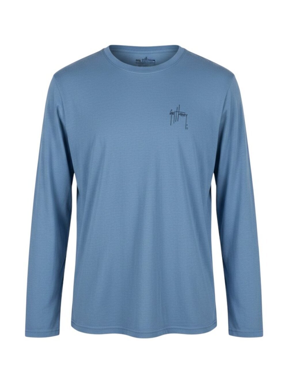 Guy Harvey Men's Long Sleeve Tee L T-shirt Graphic Blue Shirt